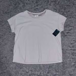 NEW Tommy John Women’s Mirage Gray Waffle Loungewear Short Sleeve Shirt Large